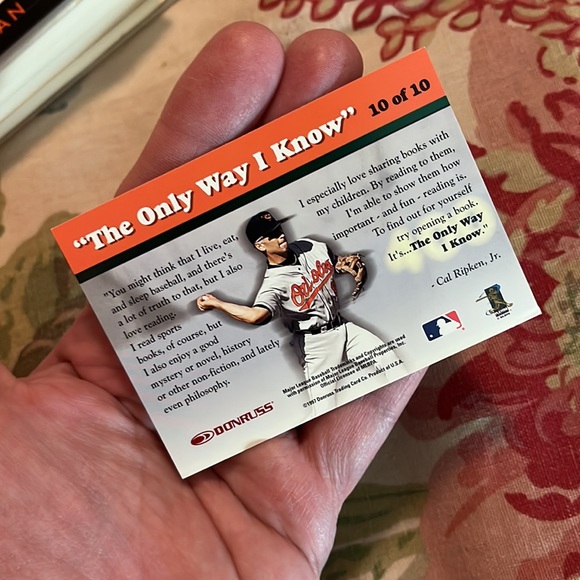 The Only Way I Know Cal Ripken Jr Hardcover Baseball Orioles + Baseball Card NEW - Picture 8 of 12